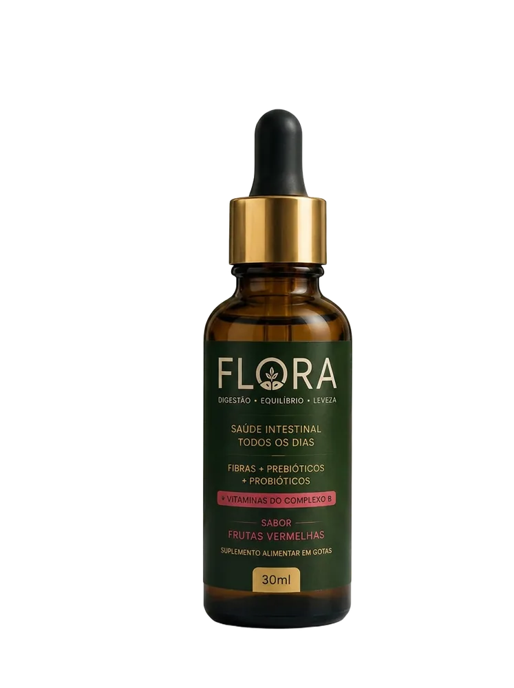 Frasco de FLORA com conta-gotas